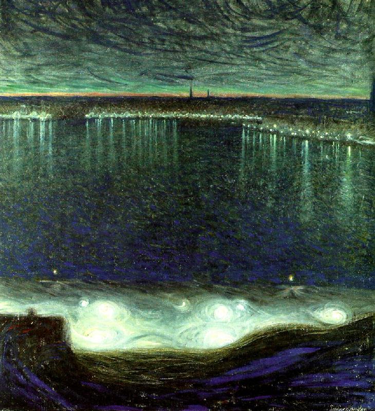 Eugene Jansson riddarfjarden i stockholm oil painting image